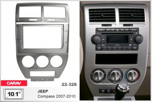 Переходная рамка Jeep Compass Carav 22-328