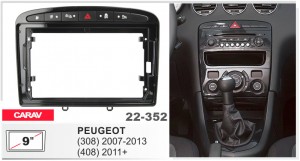 Переходная рамка Peugeot 308, 408 Carav 22-352