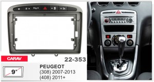 Переходная рамка Peugeot 308, 408 Carav 22-353