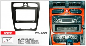 Переходная рамка Mercedes C-klasse (W203), G-klasse (W463) Carav 22-459