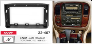 Переходная рамка Toyota Land Cruiser 100, Lexus LX 470 Carav 22-467