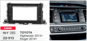 Переходная рамка Toyota Highlander Carav 22-513