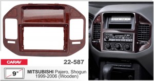 Переходная рамка Mitsubishi Pajero Carav 22-587