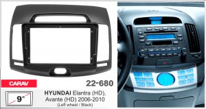 Переходная рамка Hyundai Elantra, Avante Carav 22-680