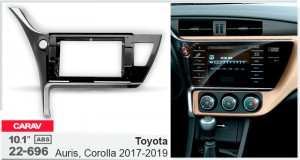Переходная рамка Toyota Auris, Corolla Carav 22-696