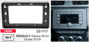 Переходная рамка Renault Duster, Arkana Carav 22-717