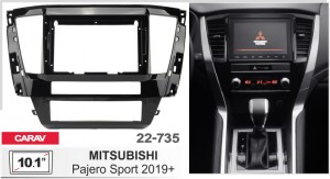 Перехідна рамка Mitsubishi Pajero Sport Carav 22-735