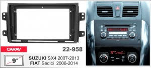 Переходная рамка Suzuki SX4, Fiat Sedici Carav 22-958