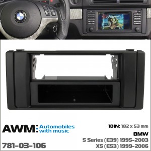 Переходная рамка BMW 5 Series (E39), X5 (E53) AWM 781-03-106