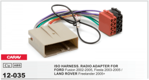 Перехідник ISO Ford Fiesta, Fusion, Land Rover Freelander Carav 12-035