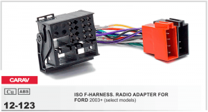 Роз'єм для штатної магнітоли Ford Carav 12-123