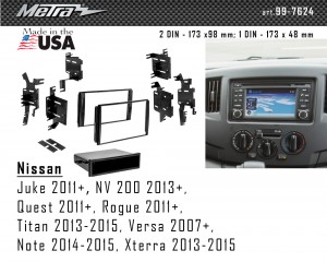 Переходная рамка Nissan Tiida, Micra, Note Metra 99-7624