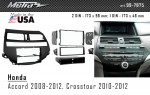 Переходная рамка Honda Accord, Crosstour Metra 99-7875