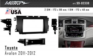 Переходная рамка Toyota Avalon Metra 99-8233B