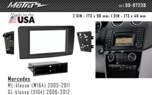Переходная рамка Mercedes ML-klasse, GL-klasse Metra 99-8723B