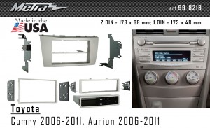 Переходная рамка Toyota Camry, Aurion Metra 99-8218