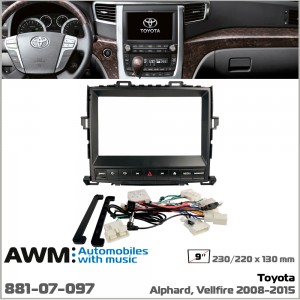 Переходная рамка Toyota Alphard, Vellfire AWM 881-07-097