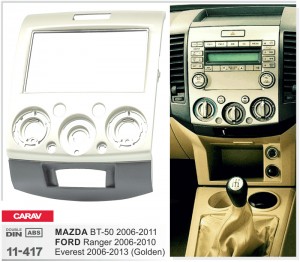 Перехідна рамка Ford Ranger, Everest, Mazda BT-50 Carav 11-417