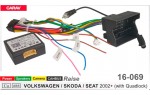 Переходник для магнитол 9", 10.1" Volkswagen, Audi, Skoda, Seat Carav 16-069