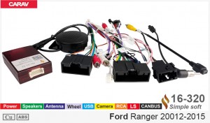 Переходник для магнитол 9", 10.1" Ford Ranger Carav 16-320
