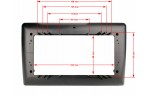 Універсальна рамка для переходу з 2 DIN на 10.1" Carav 22-1280