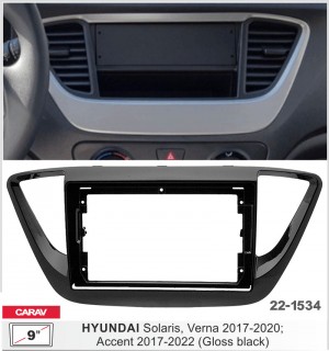 Перехідна рамка Hyundai Accent, Solaris Carav 22-1534