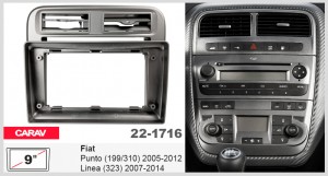 Переходная рамка Fiat Punto, Linea Carav 22-1716