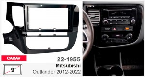 Переходная рамка Mitsubishi Outlander Carav 22-1955
