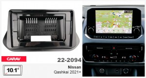 Переходная рамка Nissan Qashqai Carav 22-2094