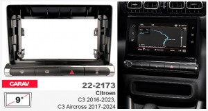 Перехідна рамка Citroen C3, C3 Aircross Carav 22-2173