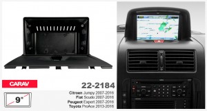 Переходная рамка Citroen Jumpy, Fiat Scudo, Peugeot Expert, Toyota ProAce Carav 22-2184