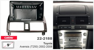 Переходная рамка Toyota Avensis Carav 22-2188
