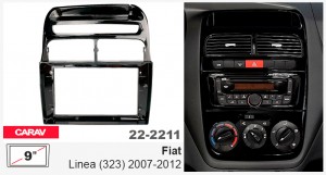 Переходная рамка Fiat Linea Carav 22-2211