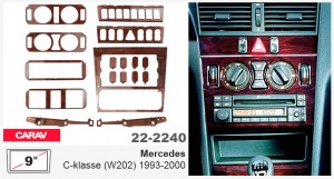 Переходная рамка Mercedes C-klasse (W2032) Carav 22-2240