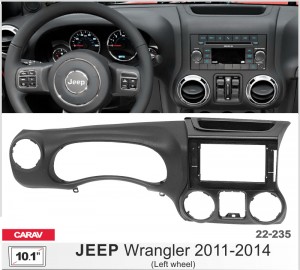 Переходная рамка Jeep Wrangler Carav 22-235