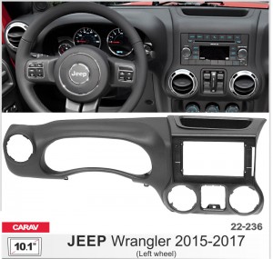 Переходная рамка Jeep Wrangler Carav 22-236