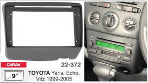 Переходная рамка Toyota Yaris Carav 22-372