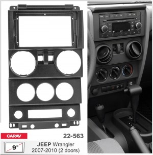 Переходная рамка Jeep Wrangler Carav 22-563