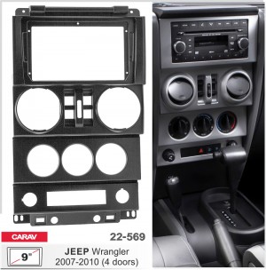 Переходная рамка Jeep Wrangler Carav 22-569