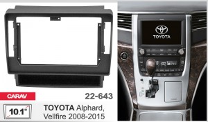 Переходная рамка Toyota Alphard Carav 22-643