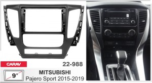 Перехідна рамка Mitsubishi Pajero Sport Carav 22-988