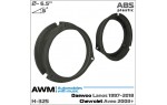 Проставки под динамики 165 мм / 6.5" AWM H-325 для автомобилей Daewoo, Chevrolet, Skoda, Volkswagen, Opel