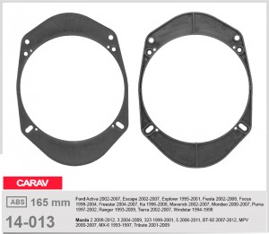 Проставки под динамики 165 мм / 6.5" Carav 14-013 для автомобилей Ford, Mazda
