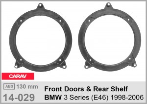 Проставки под динамики 130 мм / 5.25" Carav 14-029 для автомобилей BMW 3 series (E46)