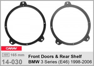 Проставки под динамики 165 мм / 6.5" Carav 14-030 для автомобилей BMW 3 Series (E46)