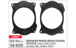 Проставки під динаміки Carav 14-035 для автомобілів Toyota Camry, Corolla Altis, Solara