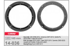 Проставки под динамики 165 мм / 6.5" Carav 14-036 для автомобилей Hyundai, KIA, SsangYong Проставки под динамики 165 мм / 6.5" Carav 14-036 для автомобилей Hyundai, KIA, SsangYong