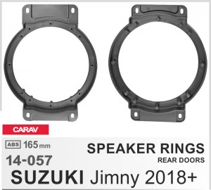Проставки под динамики 165 мм / 6.5" Carav 14-057 для автомобилей Suzuki Jimny