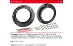 Проставки под динамики 165 мм / 6.5" ACV 271320-24-1 для автомобилей Audi, Skoda, Volkswagen
