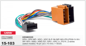 Разъем для магнитолы Kenwood, JVC Carav 15-103